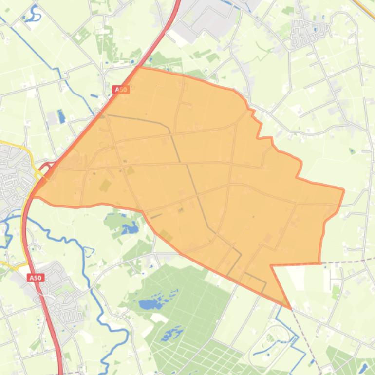 Kaart van de buurt Buitengebied Jekschotse Heide en Everse.