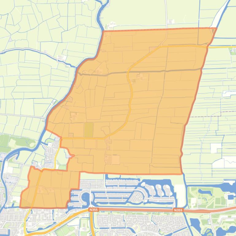 Kaart van de buurt Buitengebied Lekkum en Miedum.