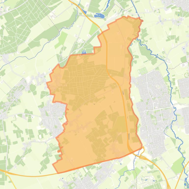 Kaart van de buurt Buitengebied Noord 3.