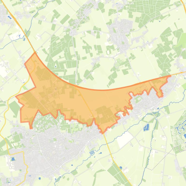 Kaart van de buurt Buitengebied Noord 4.