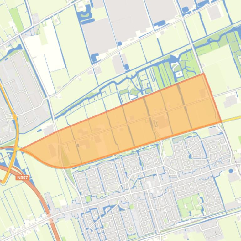 Kaart van de buurt Buitengebied Noord.