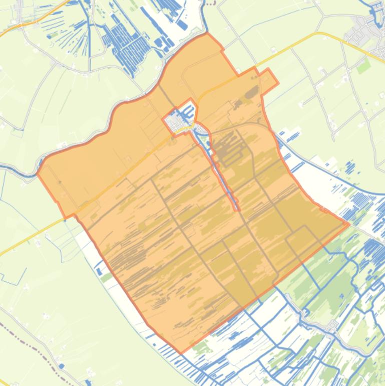 Kaart van de buurt Buitengebied Ossenzijl.