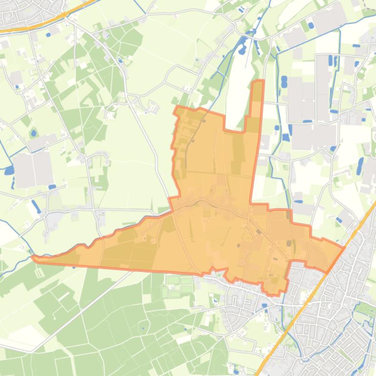 Kaart van de buurt Buitengebied Pratwinkel-Soeterbeek.