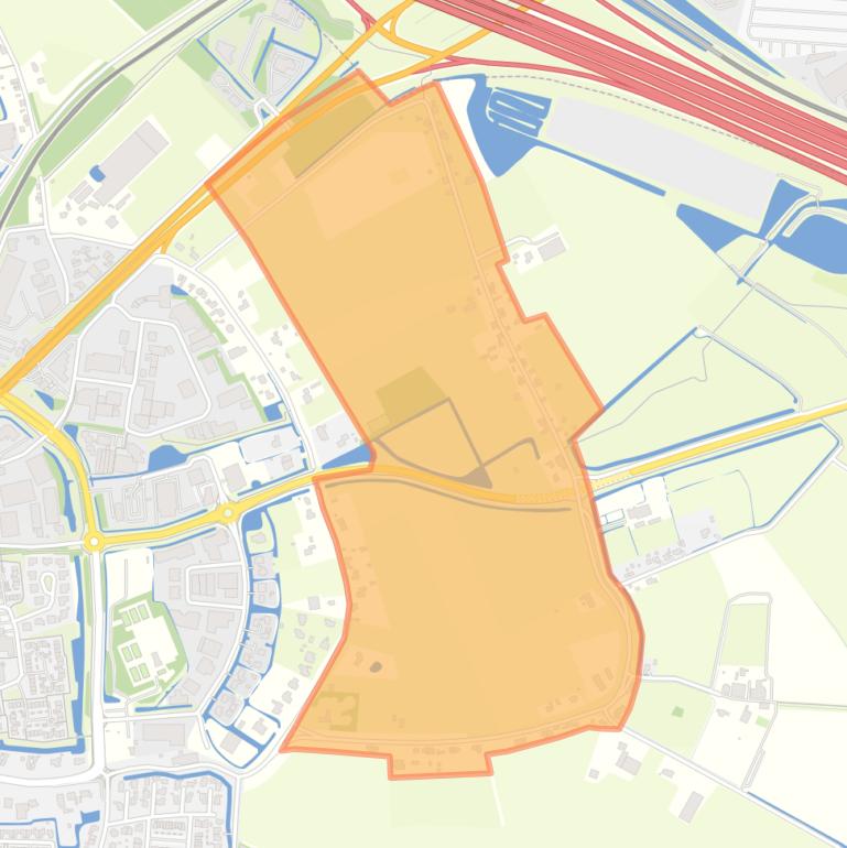 Kaart van de buurt Buitengebied Rhoon-Zuid.