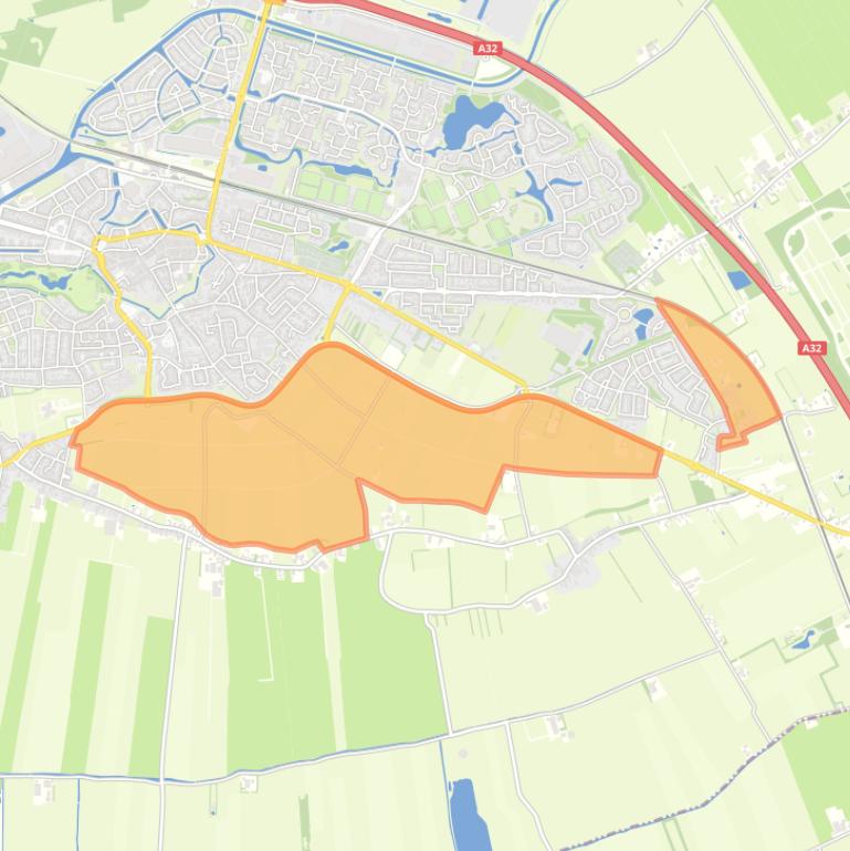 Kaart van de buurt Buitengebied Steenwijk.