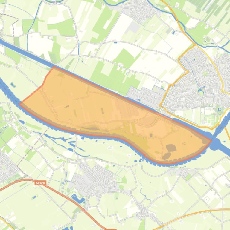 Kaart van de buurt Buitengebied ten zuiden van Amsterdam-Rijnkanaal.