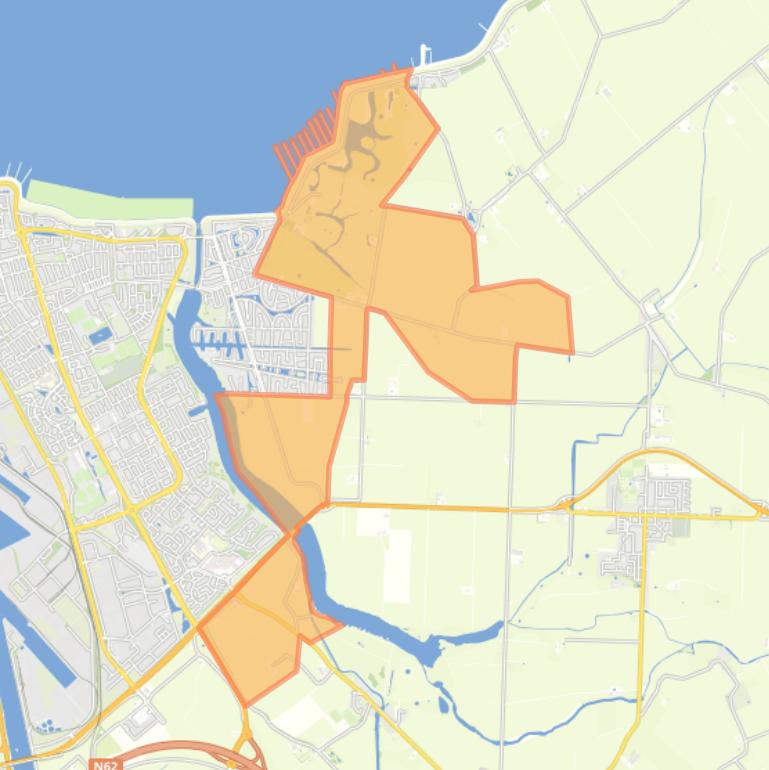 Kaart van de buurt Buitengebied Terneuzen.