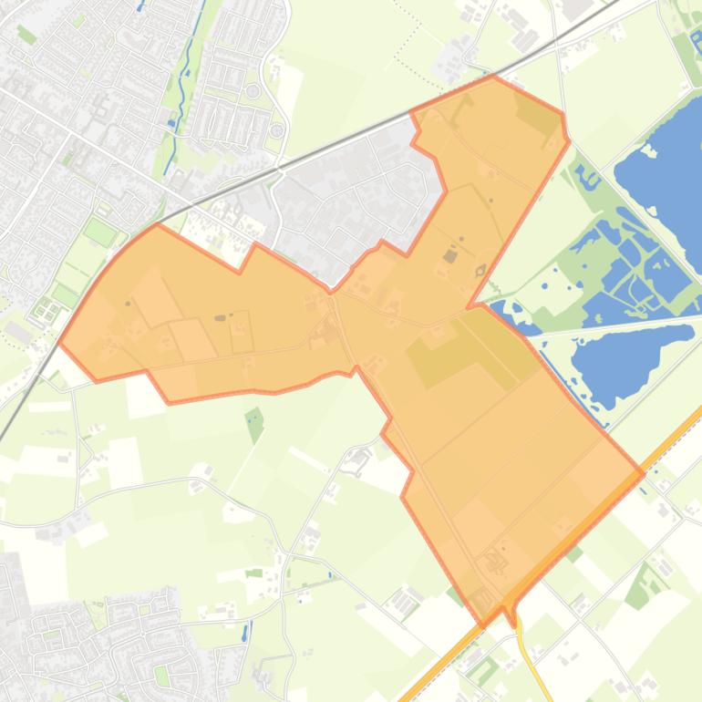 Kaart van de buurt Buitengebied Udenhout Zuid-Oost.