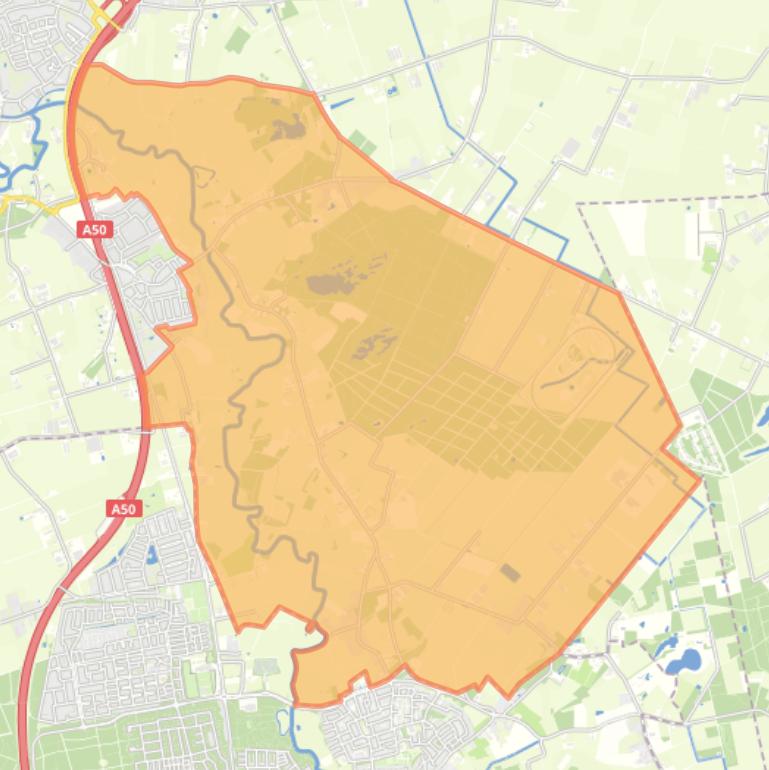 Kaart van de buurt Buitengebied Vressel en Zwijnsbergen.