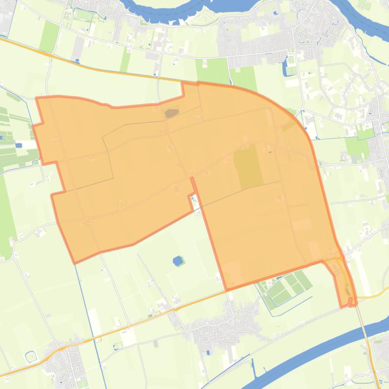 Kaart van de buurt Buitengebied Wijk en Aalburg west.