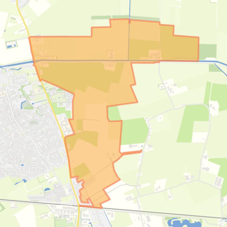 Kaart van de buurt Buitengebied Zetten Oost.