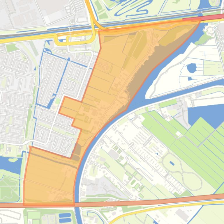 Kaart van de buurt Buitengebied Zuiderpolder.