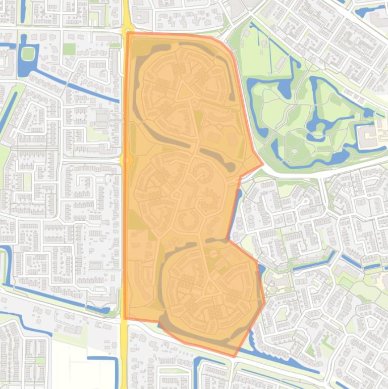 Kaart van de buurt Buitenoord 1.