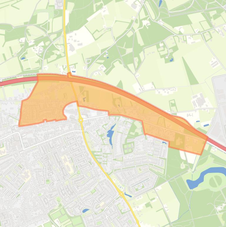 Kaart van de buurt Buitenpas - Noordrand.