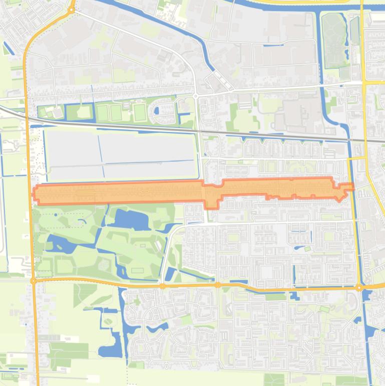 Kaart van de buurt Burgemeester van Royenstraat en omgeving.