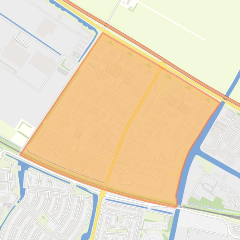 Kaart van de buurt Business Zone Delta.