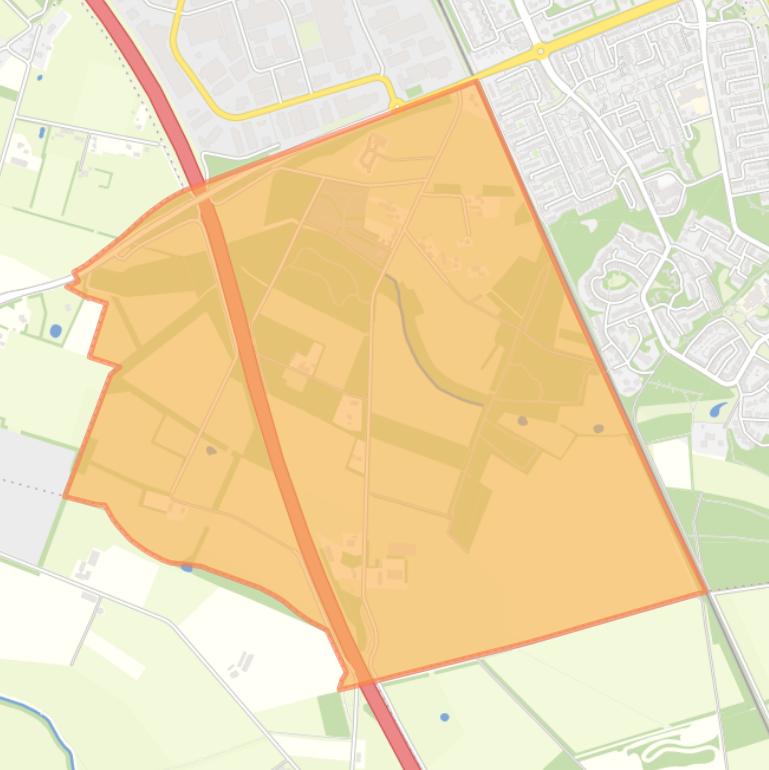 Kaart van de buurt Cuijk buitengebied ten zuid-westen.