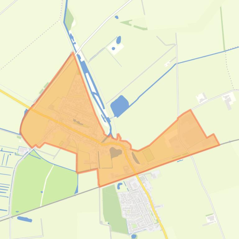 Kaart van de buurt De Heerlijkheid Hooge Zwaluwe.