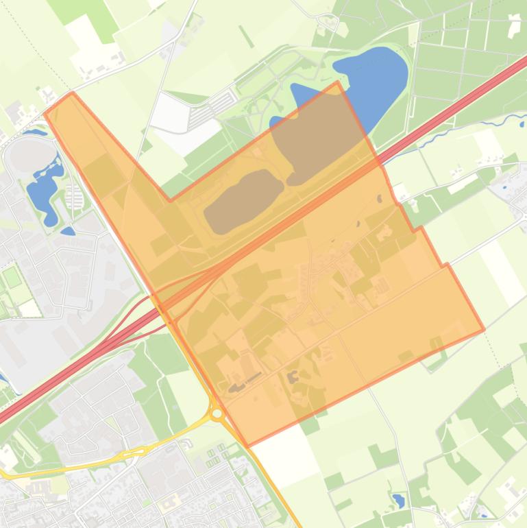 Kaart van de buurt De Hees en Genderweg.