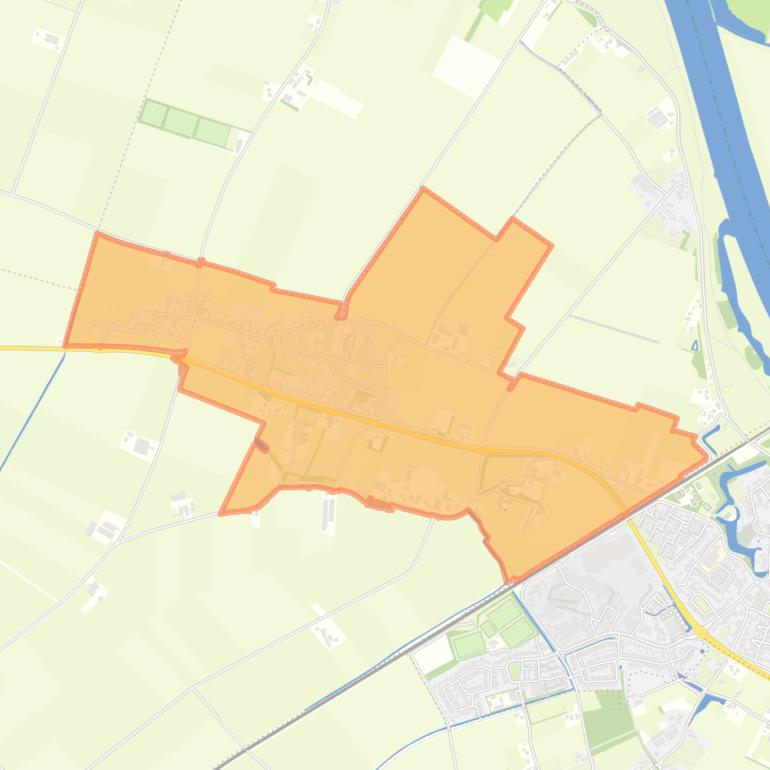 Kaart van de buurt Deursen en Dennenburg.