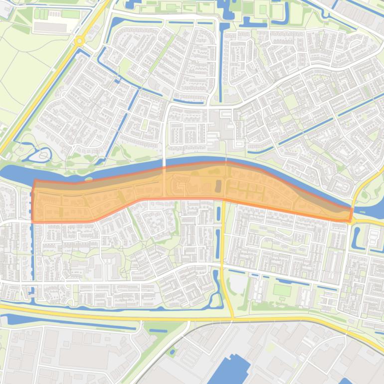 Kaart van de buurt Develzijde Nederhoven.