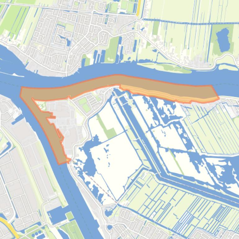 Kaart van de buurt Dijkgebied-Kinderdijk.