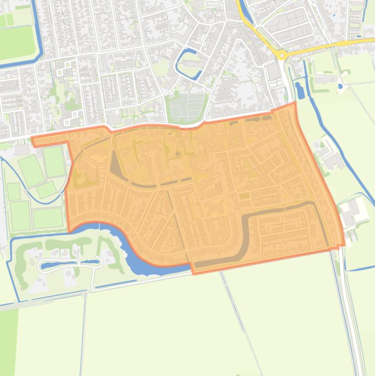 Kaart van de buurt Dirksland zuid.