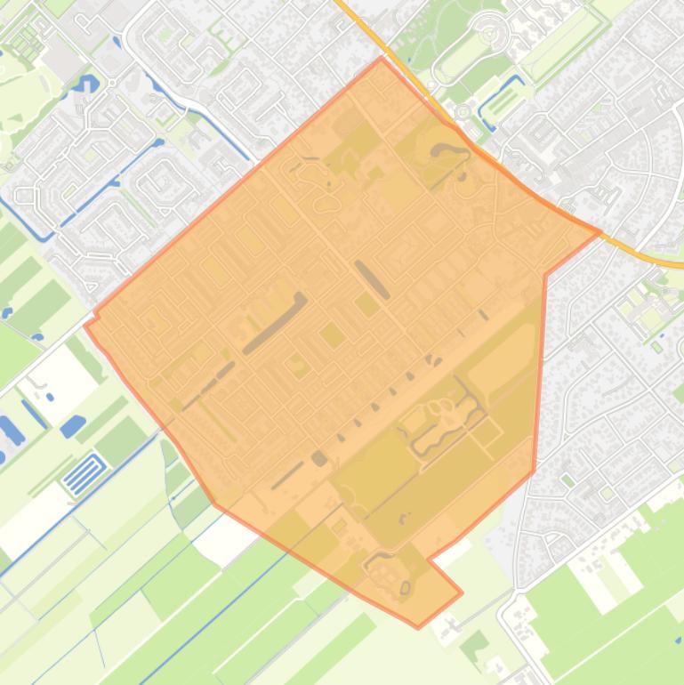 Kaart van de buurt Driebergen-Zuidwest.