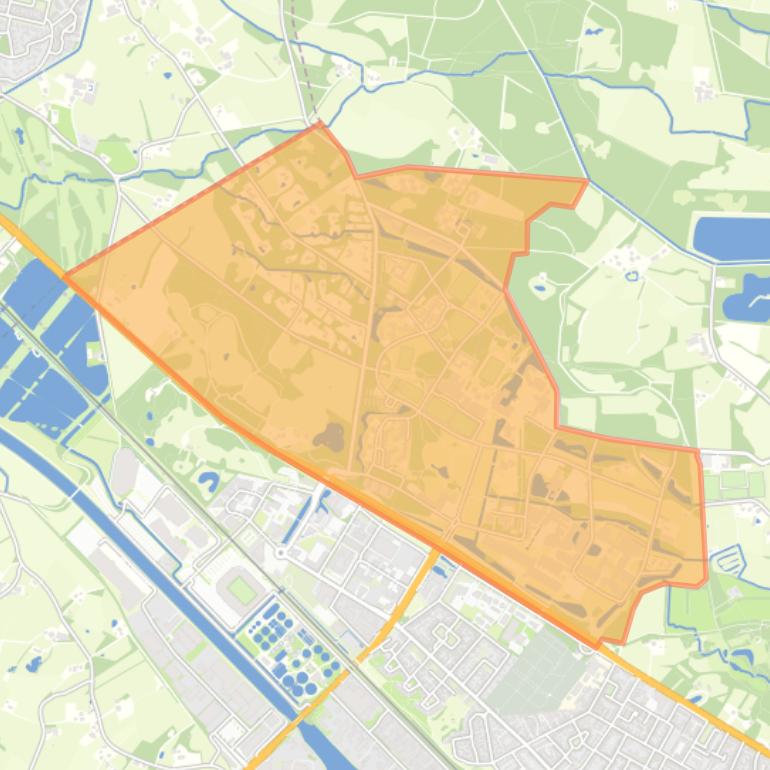 Kaart van de buurt Drienerveld-U.T..