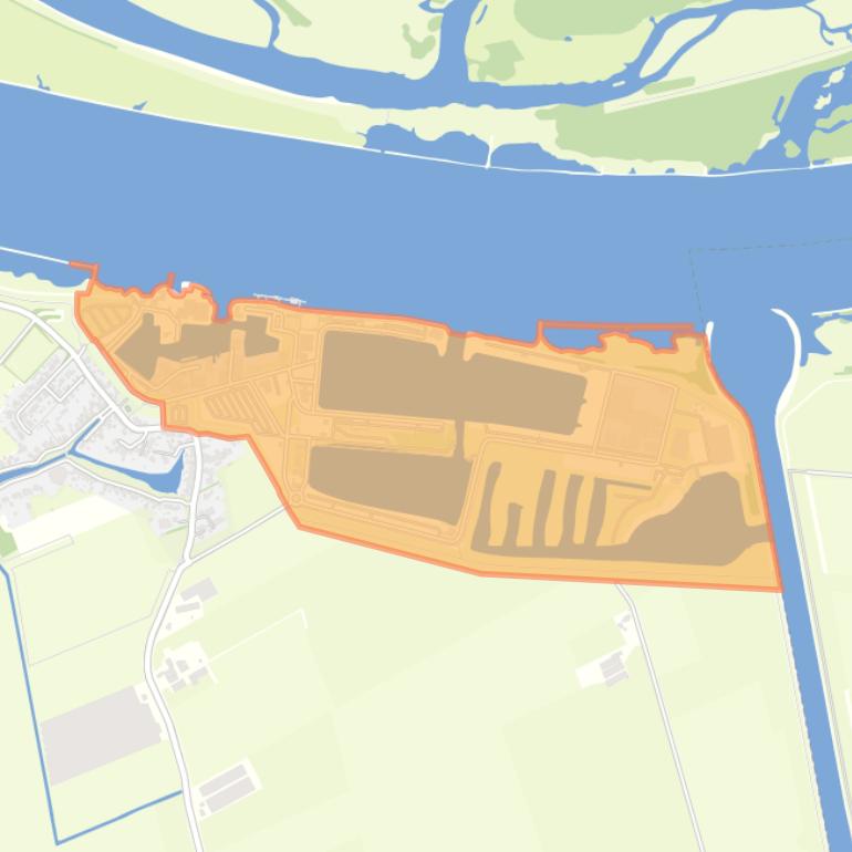 Kaart van de buurt Drimmelen havens.