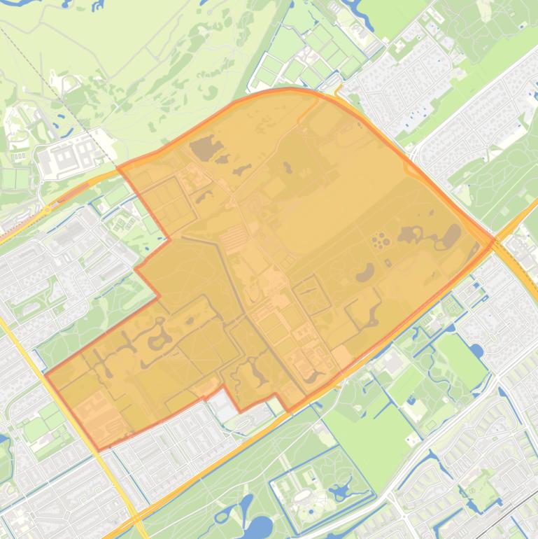 Kaart van de buurt Duindigt met Groenendaal.