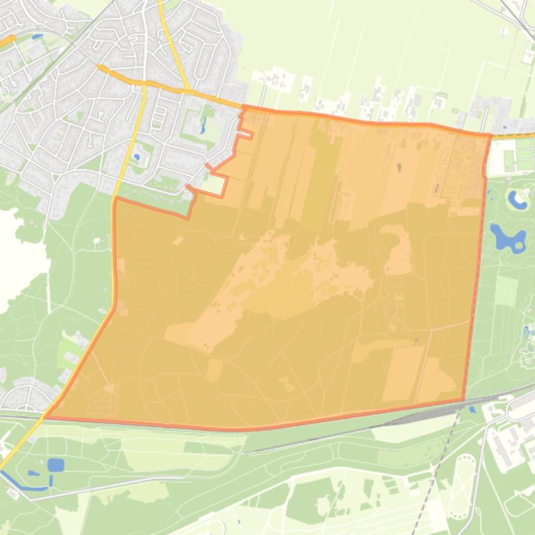 Kaart van de buurt Duinen Gebied.