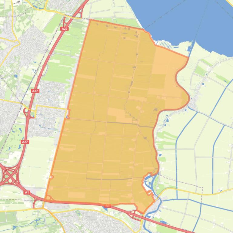 Kaart van de buurt Eempolder.