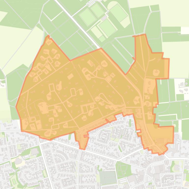 Kaart van de buurt Eerselsedijk-Woonbos en omgeving.