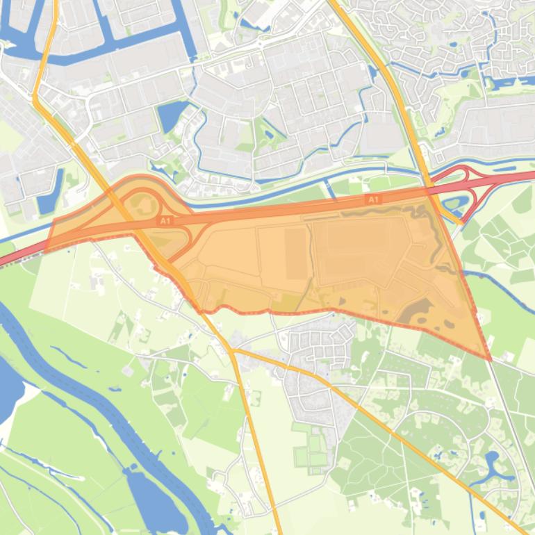 Kaart van de buurt Epse-Noord.