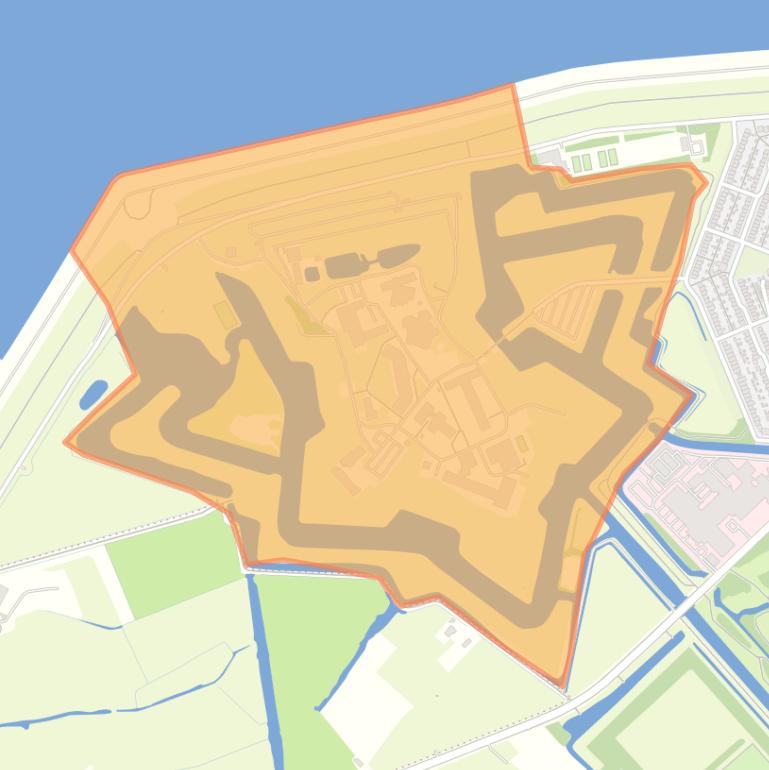 Kaart van de buurt Fort Erfprins.