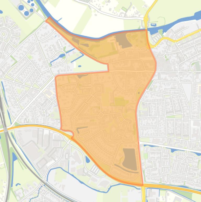 Kaart van de buurt Geldermalsen Middengebied.