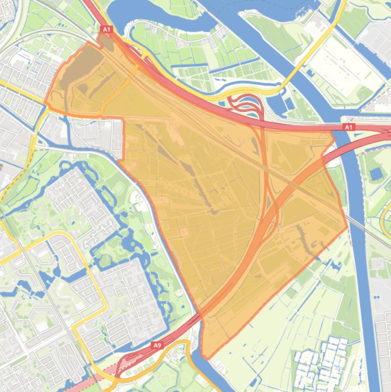 Kaart van de buurt Gemeenschapspolder.