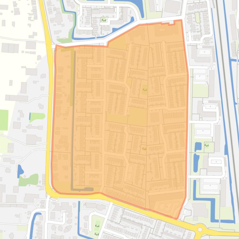 Kaart van de buurt Groenswaard 2.