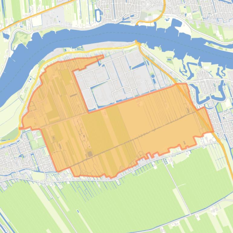 Kaart van de buurt Groot-Ammers-Buitengebied-Noord.