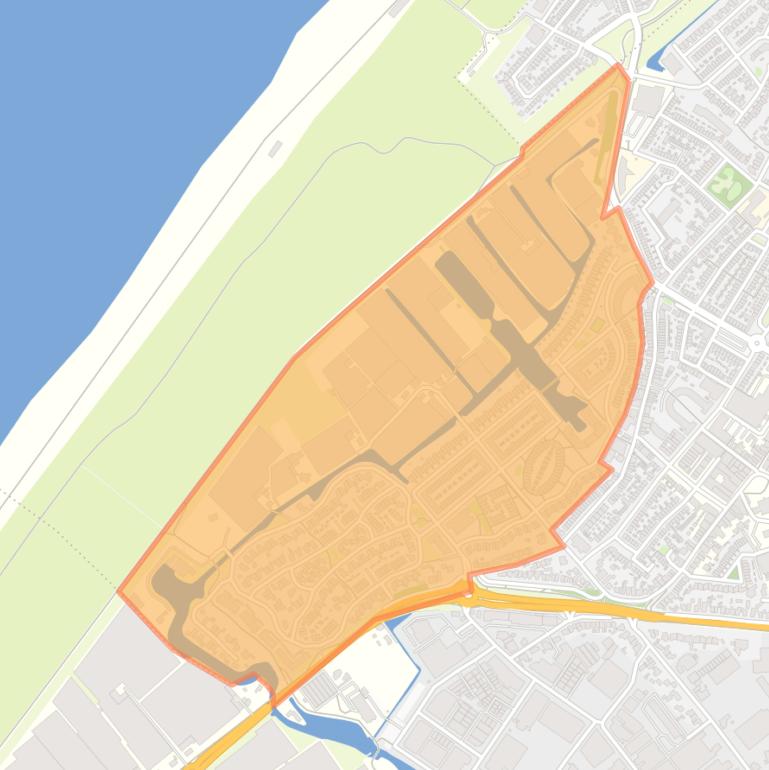 Kaart van de buurt Grote Geest en Molenwijk.