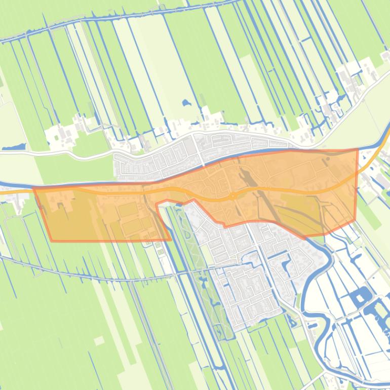 Kaart van de buurt Haastrecht-Dorpskern.