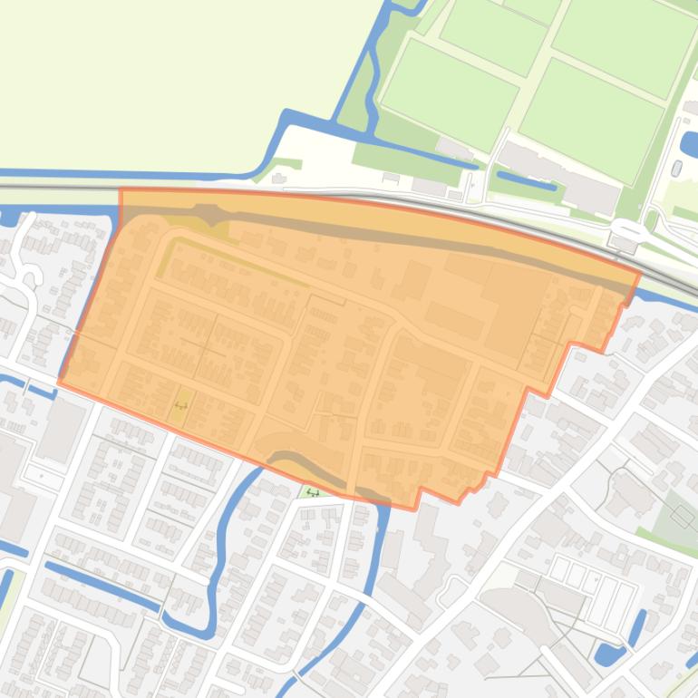 Kaart van de buurt Handelskade en omgeving.