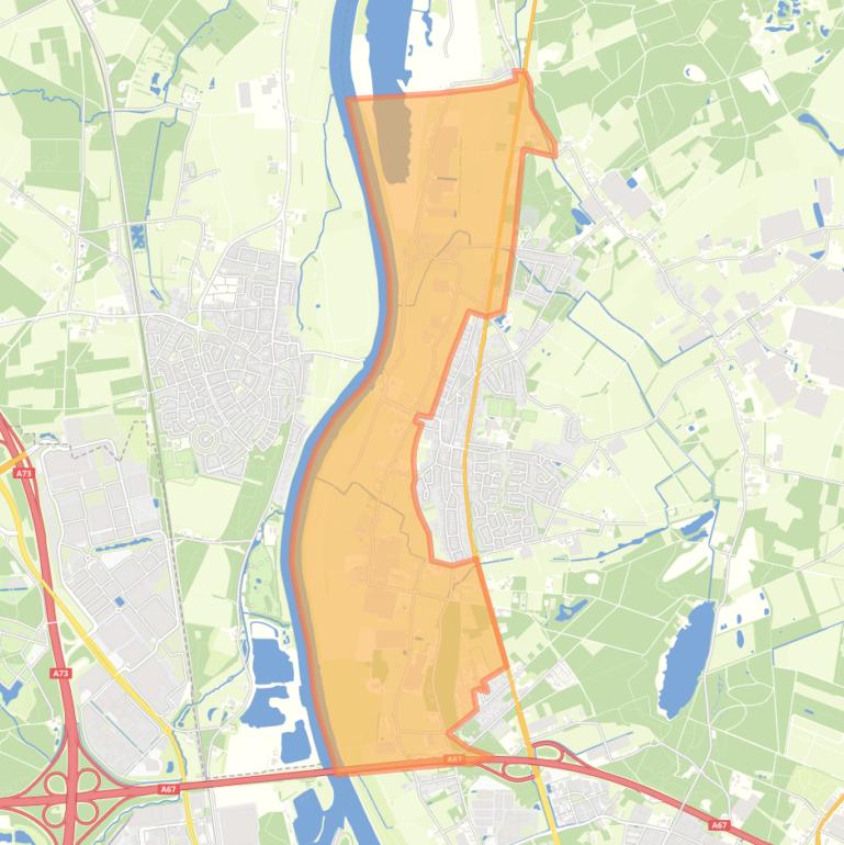 Kaart van de buurt Hasselt en Het Vorst.