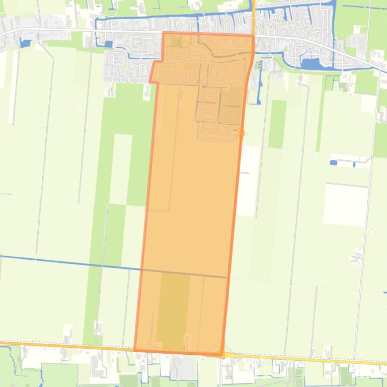 Kaart van de buurt Hazerswoude-Dorp-Oost.