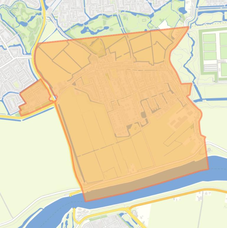 Kaart van de buurt Hekelingen-Dorp.