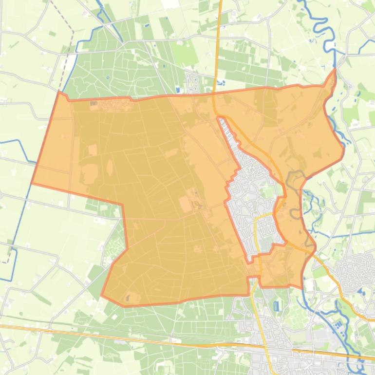 Kaart van de buurt Hellendoorn.