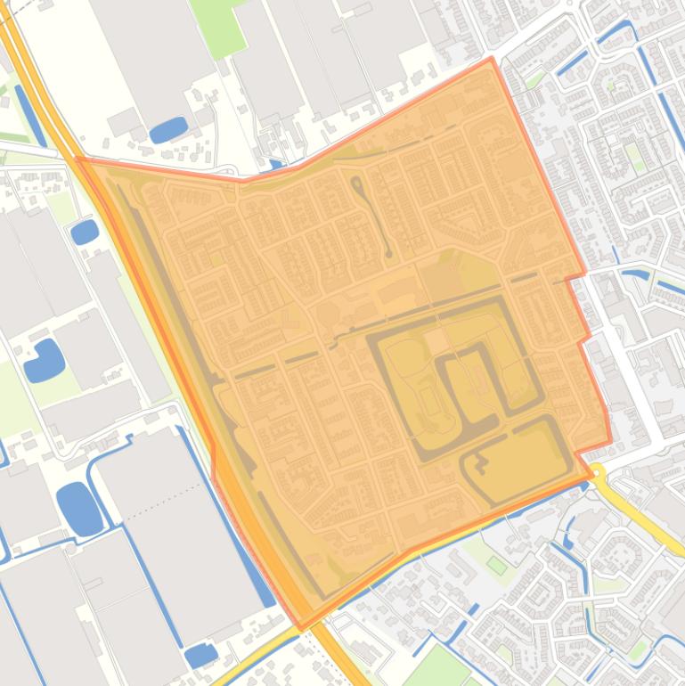 Kaart van de buurt Hofwijk en Oranjehof.