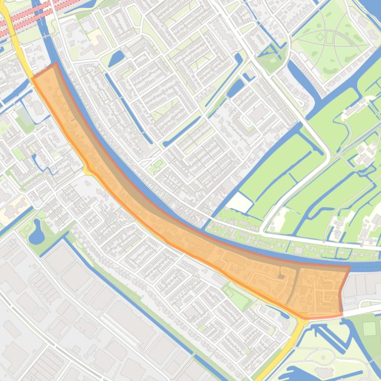 Kaart van de buurt Hoge Rijndijk Noord.