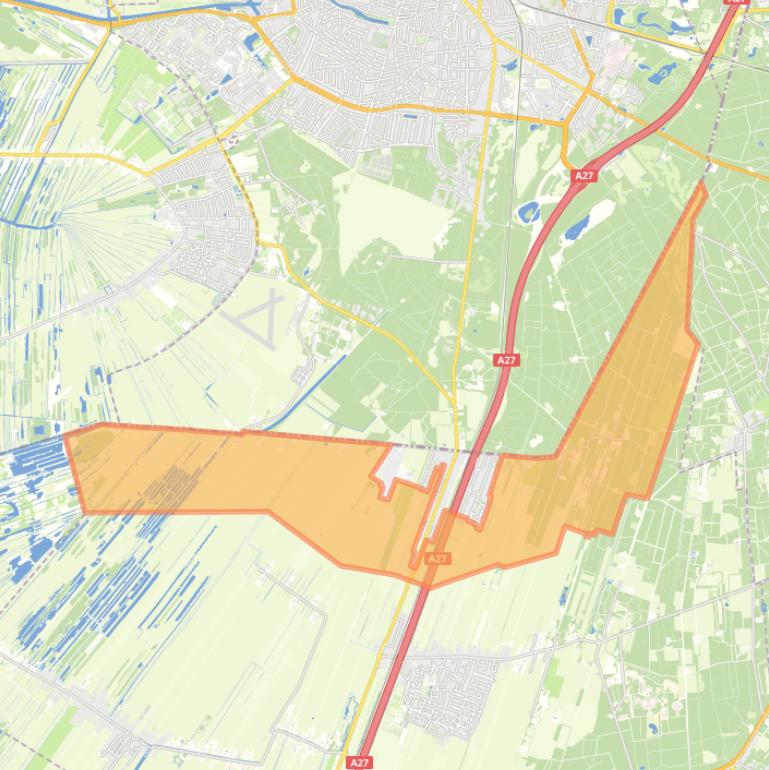 Kaart van de buurt Hollandsche Rading Buitengebied.